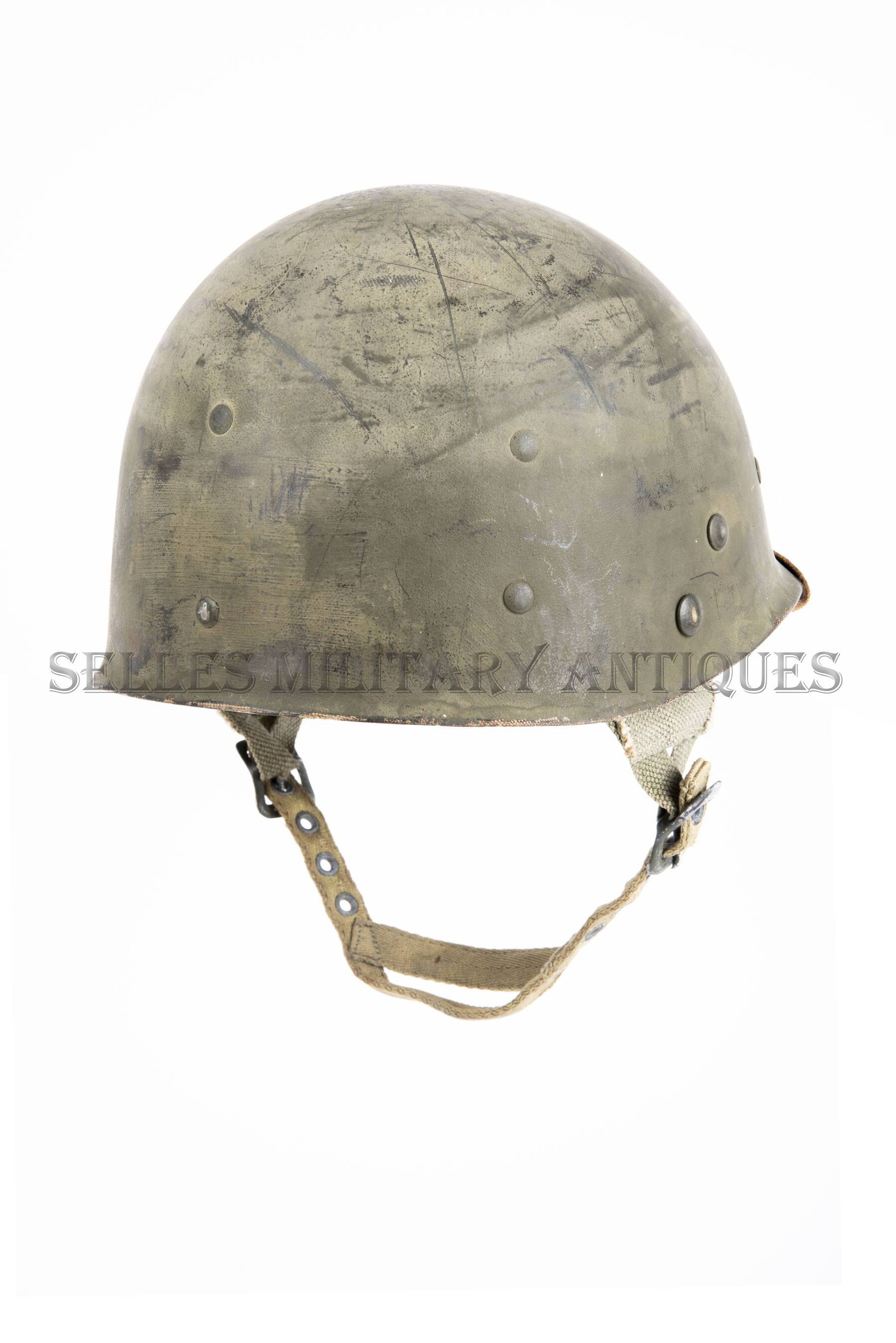 Casque M1C 307th AEB 82nd AB Parachutiste + Sous-casque Westinghouse US ...