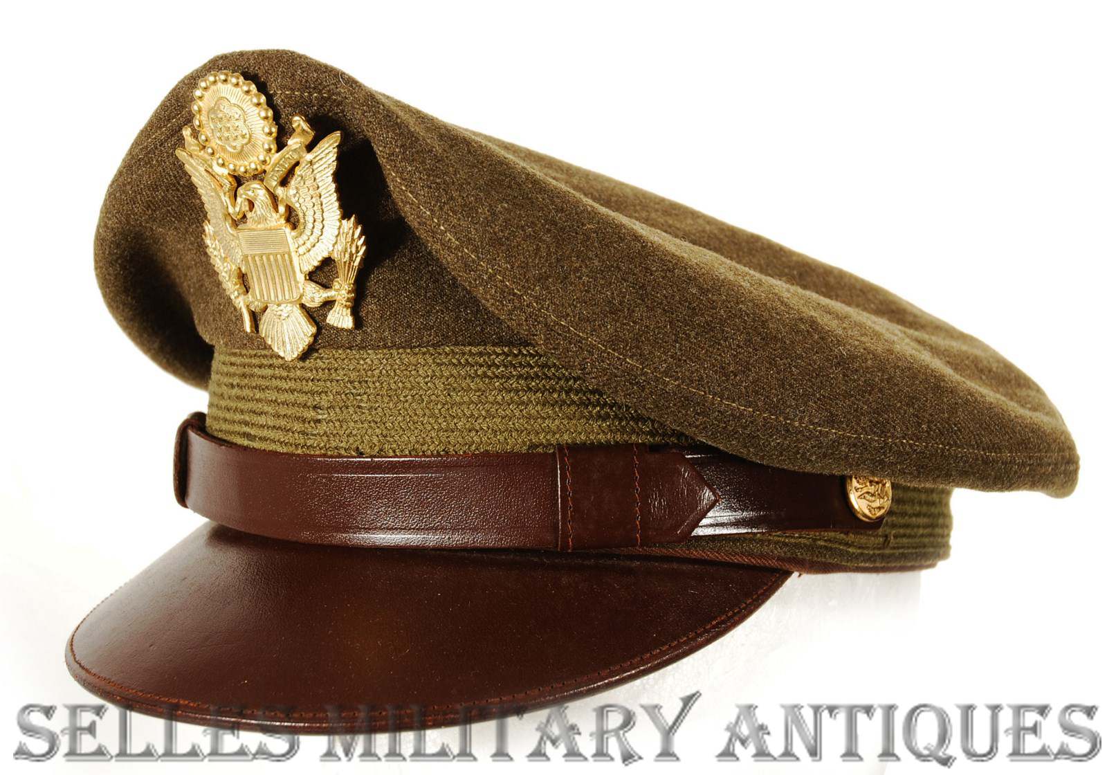 Casquette Officier Us Army Selles Military Antiques