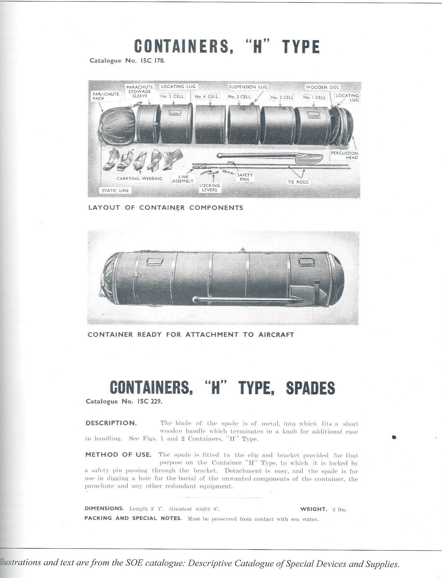 Type H descriptive catalog